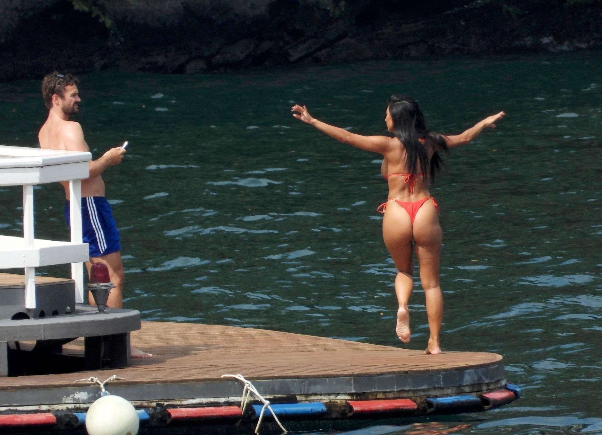 Nicole Scherzinger - Fantastic Ass in Thong Bikini in Italy. 