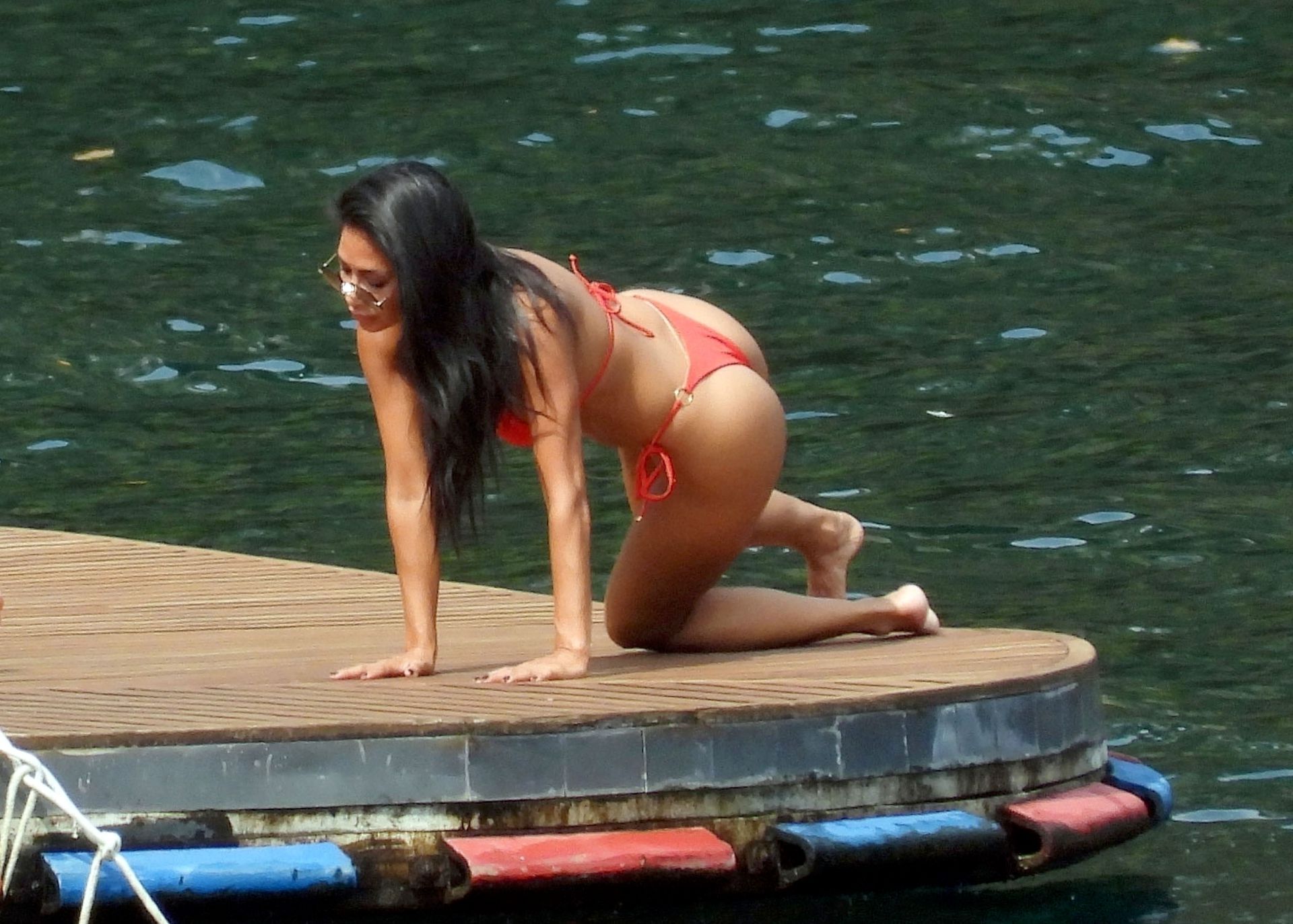 Nicole Scherzinger - Fantastic Ass in Thong Bikini in Italy. 