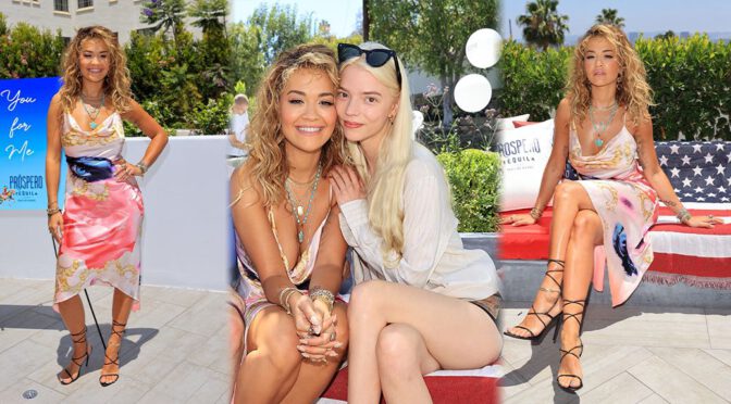 Rita Ora – Fantastic Boobs and Legs at Prospero Tequila 4th of July Barbecue Party in Los Angeles