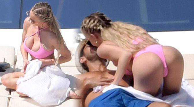Sydney Sweeney – Beautiful Boobs and Ass in a Bikini on a Boat in Italy