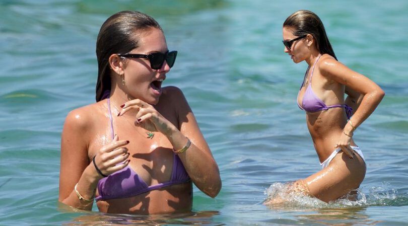 Thylane Blondeau – Beautiful Body and Pokies in BIkini on the Beach in Saint Tropez
