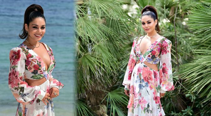 Vanessa Hudgens – Gorgeous Cleavage at “Filming Italy” Festival photocall in Santa Margherita di Pula