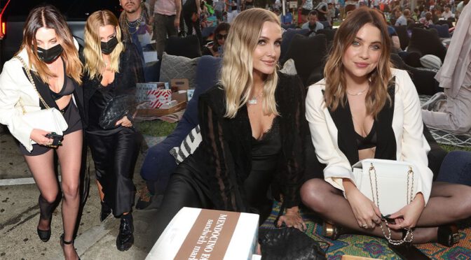 Ashley Benson – Beautiful Boobs in Sheer Bra at “Everybody’s Talking About Jamie” premiere in Los Angeles