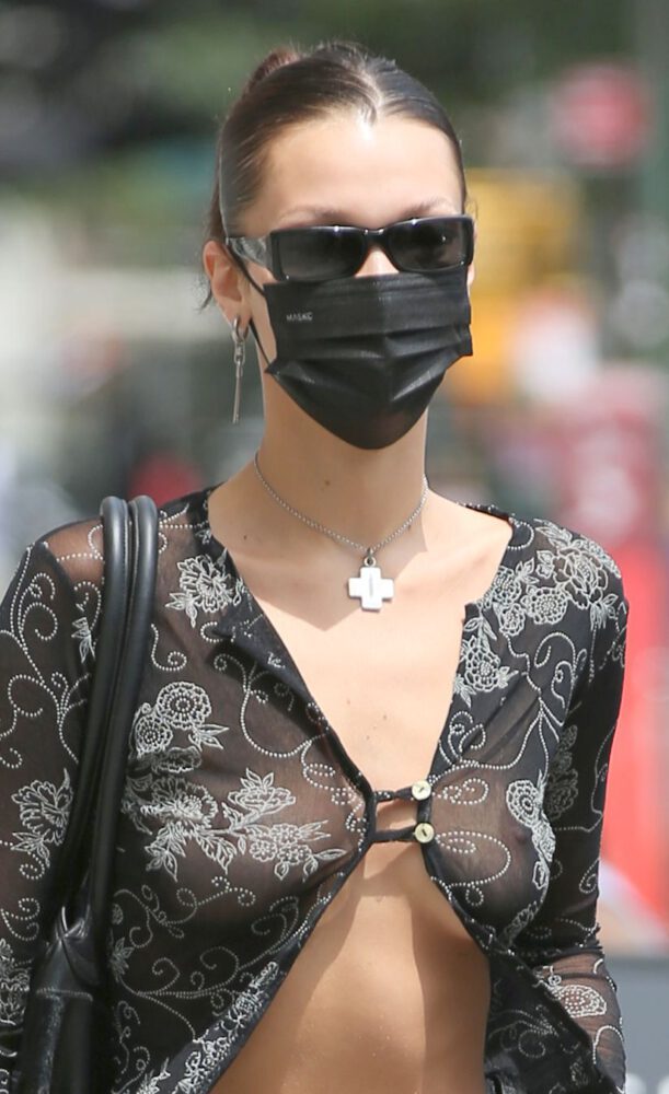 Bella Hadid See Through Dress