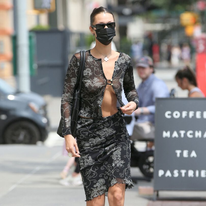 Bella Hadid See Through Dress