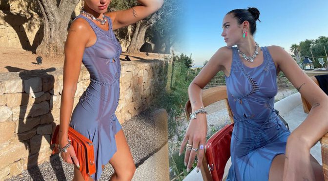 Dua Lipa Braless Boobs And Nipples