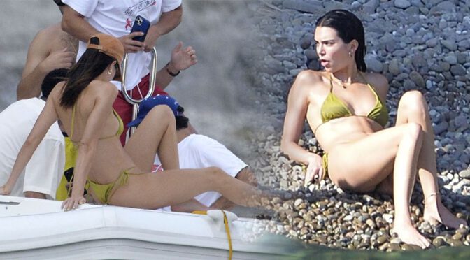 Kendall Jenner Tiny Thong Bikini