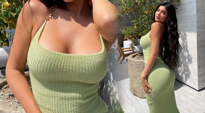 Kylie Jenner – Gorgeous Big Boobs and Ass in a Sexy Dress