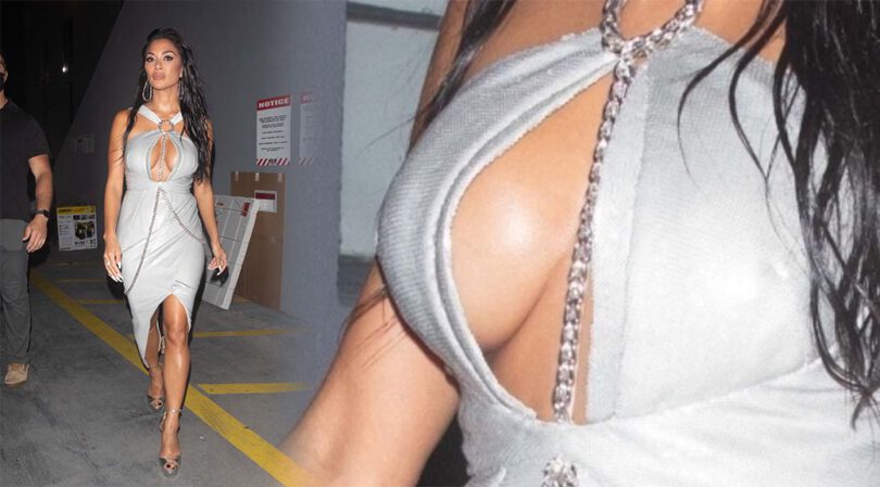 Nicole Scherzinger – Fantastic Boobs in Big Cleavage Out in Los Angeles