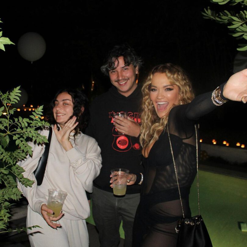Rita Ora Sexy See Through Dress