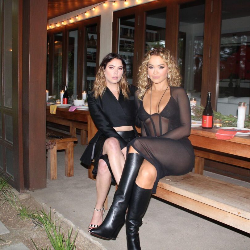 Rita Ora Sexy See Through Dress