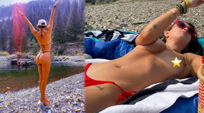 Rumer Willis – Fantastic Ass and Topless Boobs in Thong Bikini