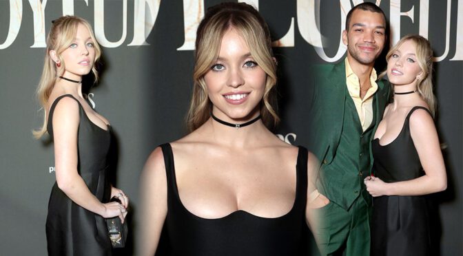 Sydney Sweeney – Sexy Boobs in Black Dress “The Voyeurs” Premiere in Los Angeles