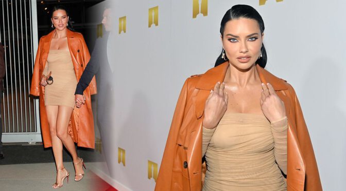 Adriana Lima – Gorgeous Legs at Academy Museum of Motion Pictures and Vanity Fair Premiere Party