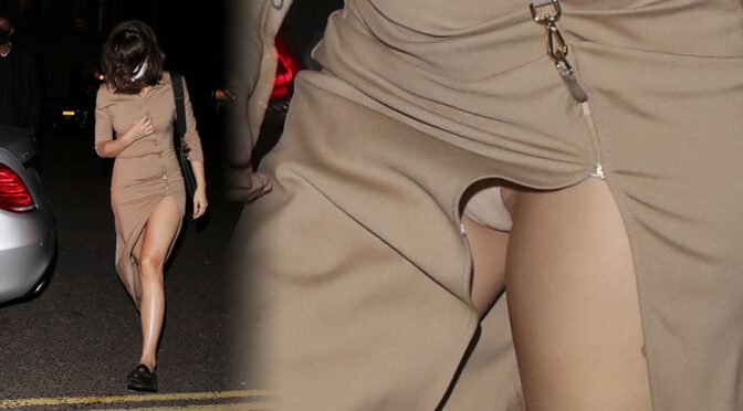 Ana de Armas – Beautiful Legs and Upskirt at The Ivy in London