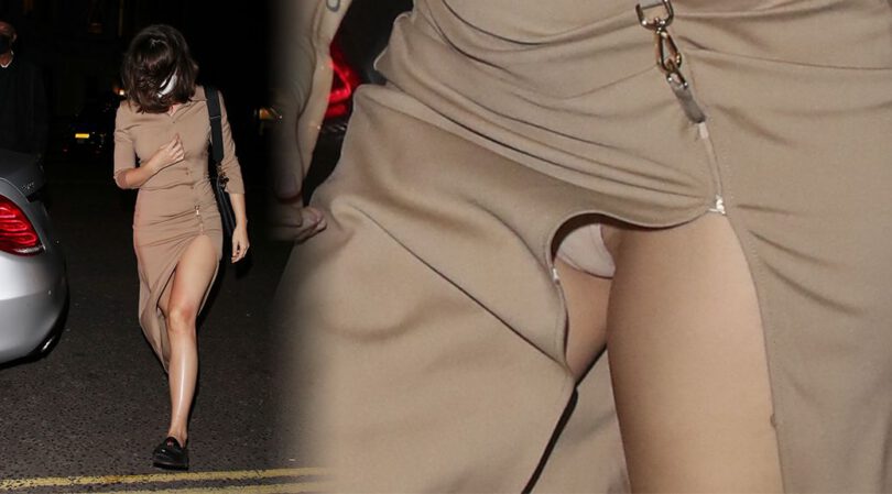 Ana de Armas – Beautiful Legs and Upskirt at The Ivy in London