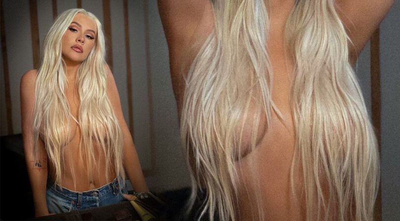 Christina Aguilera – Gorgeous in a Sexy Topless Pics