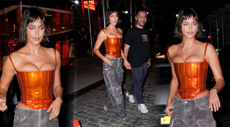 Irina Shayk – Gorgeous Sexy Boobs in Big Cleavage Out in New York