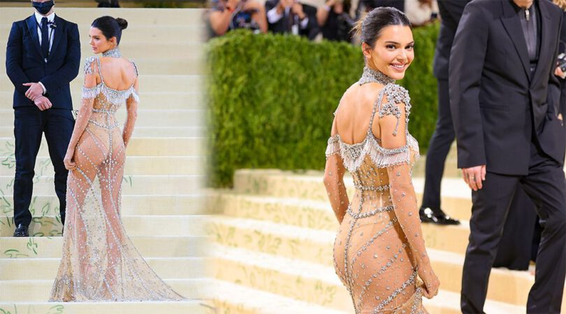 Kendall Jenner – Fantastic Ass in a See- Through Dress at 2021 Met Gala in New York