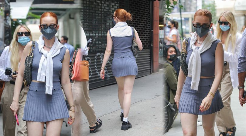 Madelaine Petsch – Sexy Legs and Pokies Out in New York