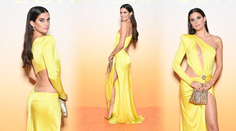 Sara Sampaio – Gorgeous Body in a Beautiful Dress at Bulgari SS22 Accessories Collection Event in Milan
