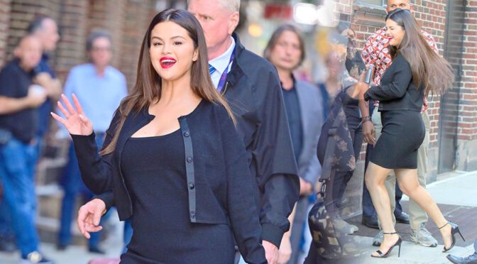 Selena Gomez – Gorgeous Boobs and Legs on “The Late Show with Stephen Colbert” in New York