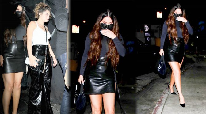 Selena Gomez – Gorgeous Legs in Mini Skirt at The Nice Guy in West Hollywood