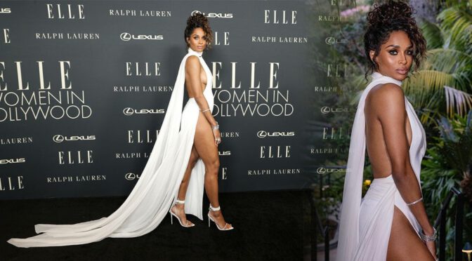 Ciara – Braless & Pantyless at 27th Annual Elle Women in Hollywood Celebration