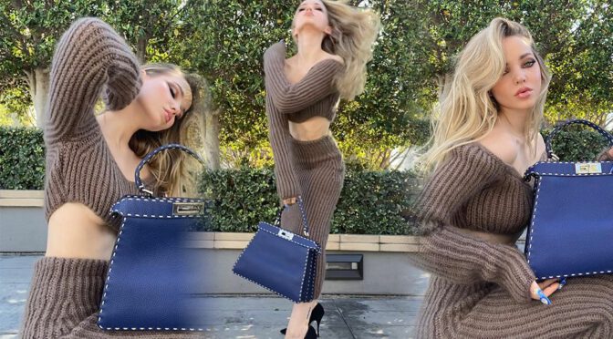 Dove Cameron – Beautiful & Braless for Fendi Photoshoot (October 2021)