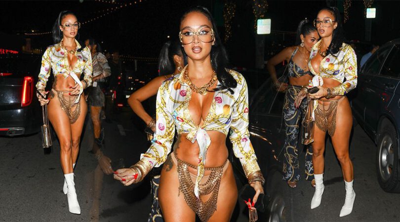 Draya Michele – Stunning Body and Boobs in Skimpy Outfit at Goya Studios Sound Stage in Los Angeles