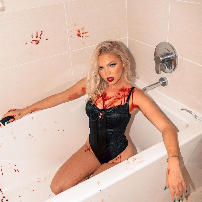 Jordyn Jones Sexy Bathtub Photos
