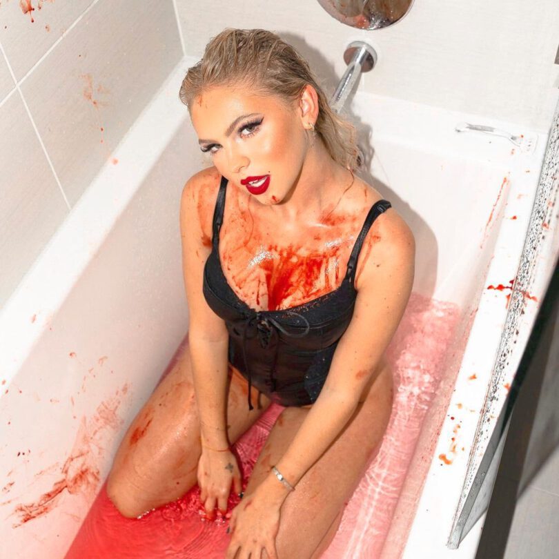 Jordyn Jones Sexy Bathtub Photos