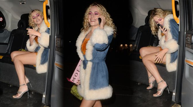 Pixie Lott – Fantastic Legs at Sexy Fish in London