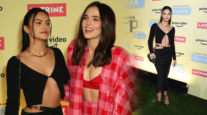 Camila Mendes – Beautiful Braless Outfit at the Amazon’s Fairfax Pop-Up Opening in Los Angeles