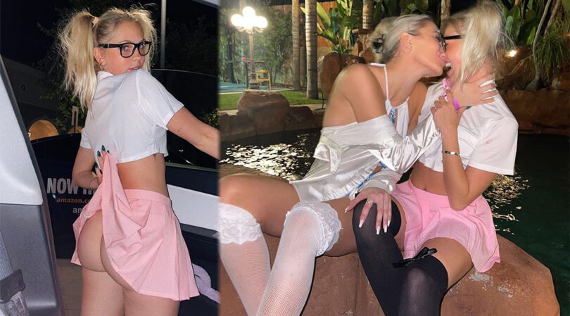 Jordyn Jones – Perfect Big Ass in a Sexy Schoolgirl Outfit