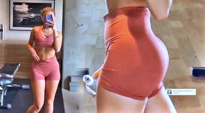 Jordyn Jones – Sexy Cameltoe and Fantastic Ass in a Hot Gym Video