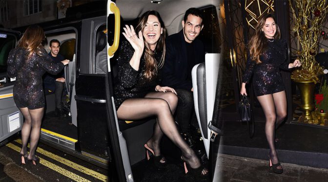 Kelly Brook Gorgeous Body In Small Dress