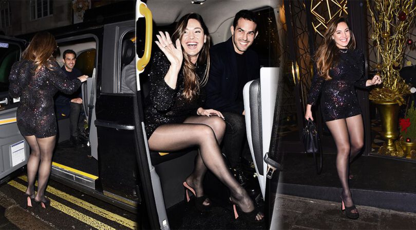 Kelly Brook – Gorgeous Legs in a Sexy Small Dress at Quaglino’s in St. James