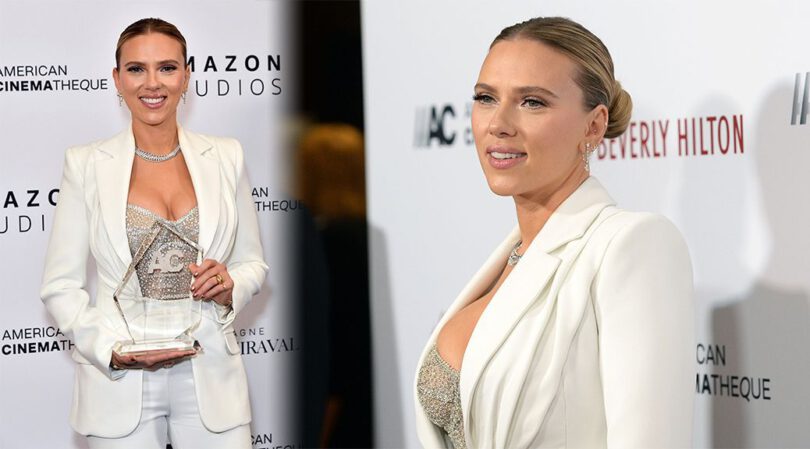 Scarlett Johansson – Gorgeous Big Boobs at 35th Annual American Cinematheque Awards in Beverly Hills