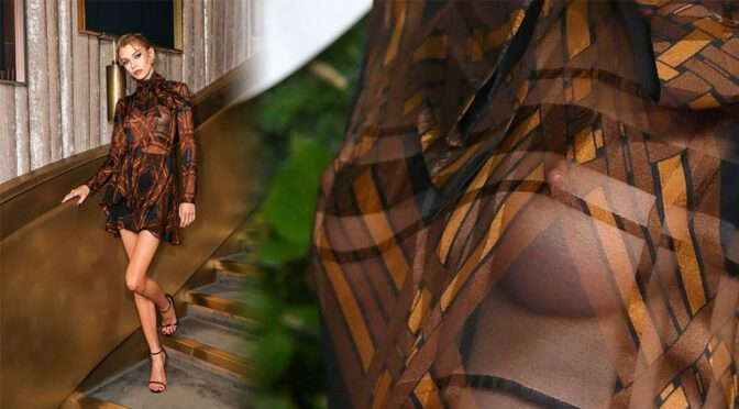 Stella Maxwell – Gorgeous Braless Boobs & Nipples at The Fashion Awards 2021 in London