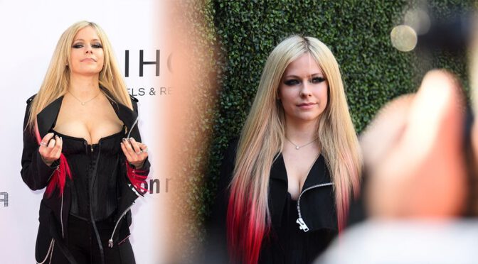 Avril Lavigne – Beautiful Boobs in a Big Cleavage at Variety Music Hitmakers Brunch in Los Angeles
