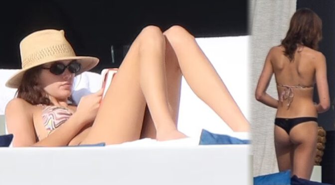 Kaia Gerber – Gorgeous Ass in a Small Bikini in Cabo San Lucas