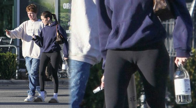 Madison Beer – Sexy Big Cameltoe in Leggings Out in Los Angeles