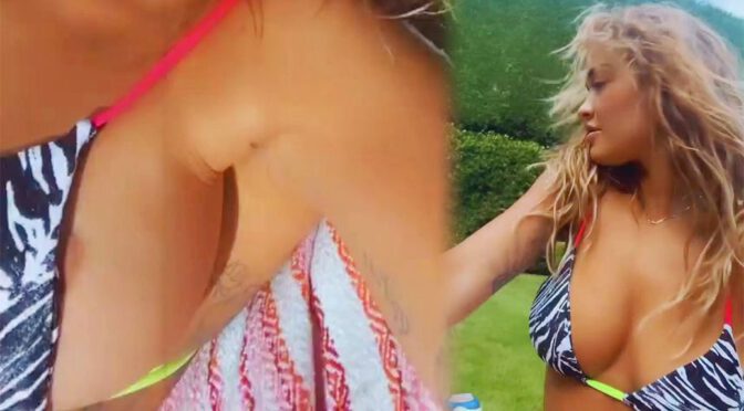 Rita Ora – Beautiful Big Boobs and Sexy Nipslip (Video)
