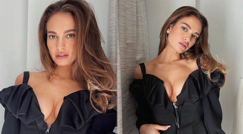 Lily James – Beautiful Boobs in “Pam and Tommy” Press Photoshoot