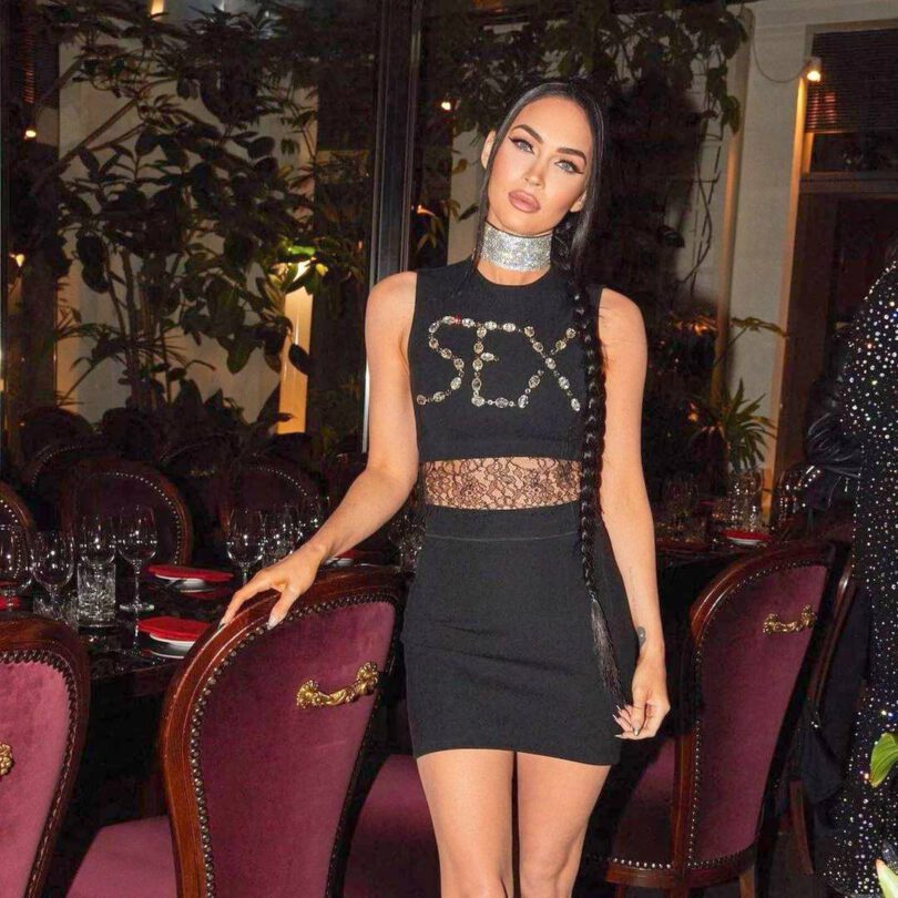 Megan Fox Sexy See Through Dress