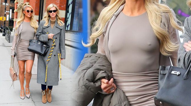 Paris Hilton – Sexy Legs and Braless Pokies Out in New York