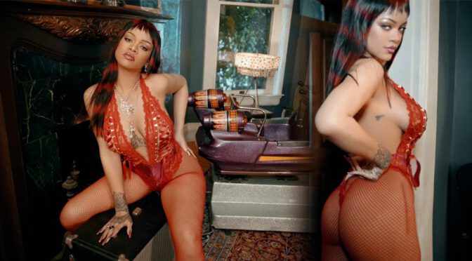 Rihanna – Gorgeous Body in Skimpy Lingerie for Savage X Fenty Valentine’s Day Video