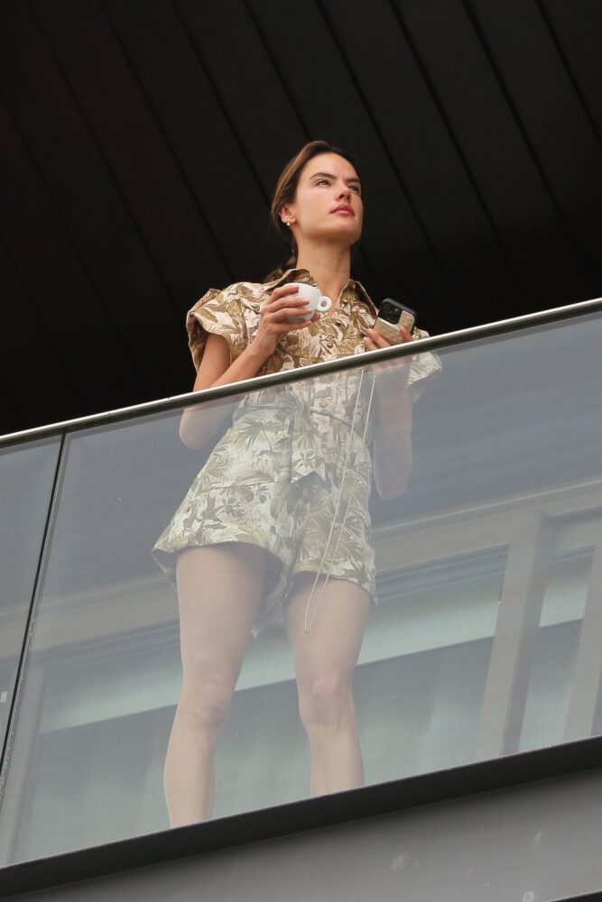 Alessandra Ambrosio Sexy Upskirt