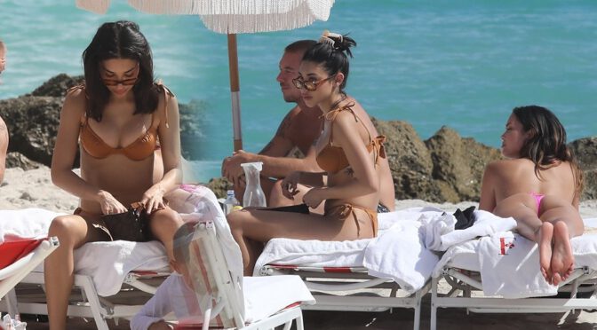 Chantel Jeffries – Hot Boobs in a Sexy Bikini at the Beach in Miami